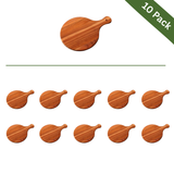 Acacia Wood Pizza Paddle Serving Boards – Small, 10-Pack