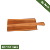 Acacia Wood Rectangular Pizza Serving & Cutting Boards, Carton-Pack