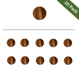 Acacia Coaster Round, 10-Pack