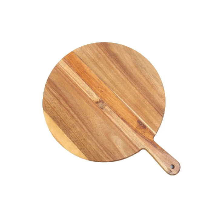Acacia Wood Pizza Paddle Serving Board with Handle - Large