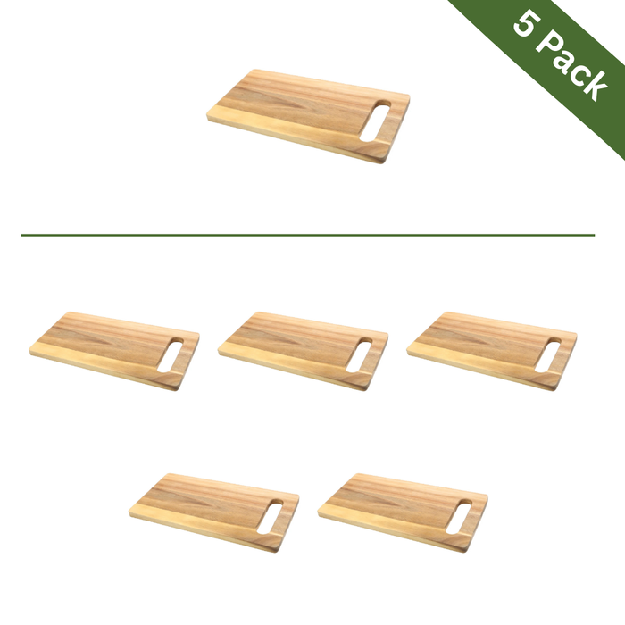 Acacia Wood Bread, Antipasto & Pizza Serving Board - Medium, 5-Pack