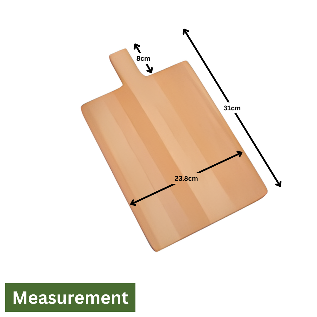 Beech Wood Serving & Pizza Board with Handle – Large