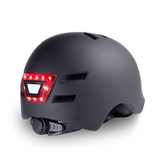 AHA Smart LED Helmet – Black, Adjustable with LED Safety Lights for Safe Riding - Green Shop Online