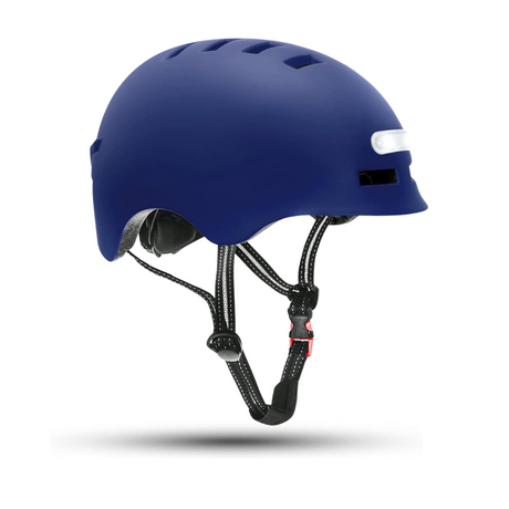 AHA Smart LED Helmet – Blue, Adjustable with LED Safety Lights for Night Riding - Green Shop Online