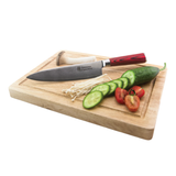 Damascus Steel Knife – Wood Handle 8 inch Chef - Green Shop Online