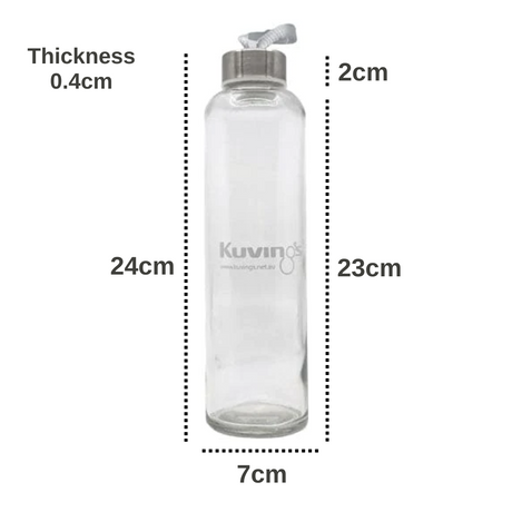 600ml Cafe Series – Clear Glass Bottles - Green Shop Online