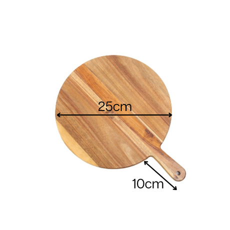 Acacia Wood Pizza Paddle Serving Board Standard Super Pack - Green Shop Online