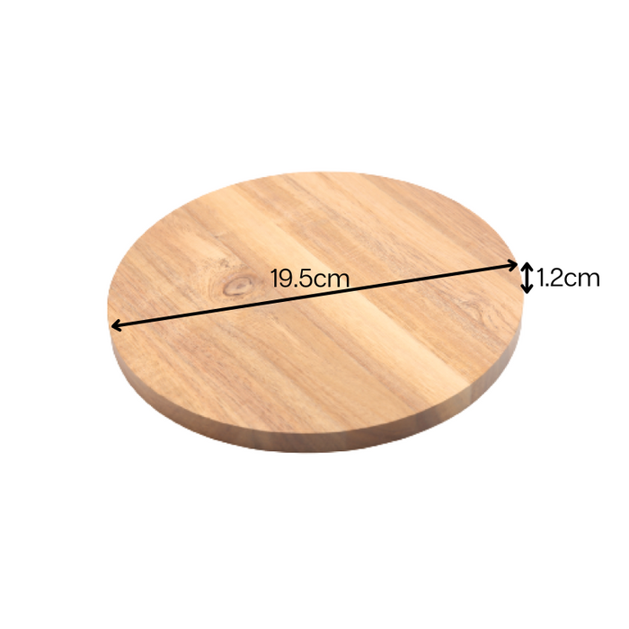 Acacia wood bread, Antipasto & pizza serving board - Round - 10 Pack