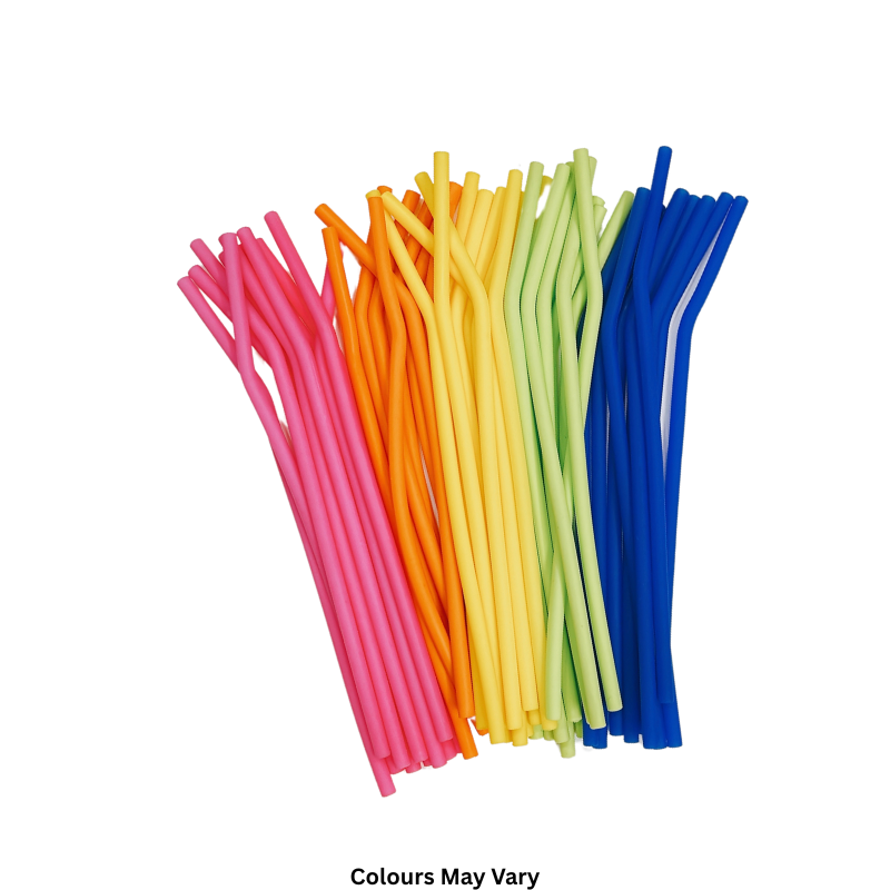 50 Pack Silicone Straws