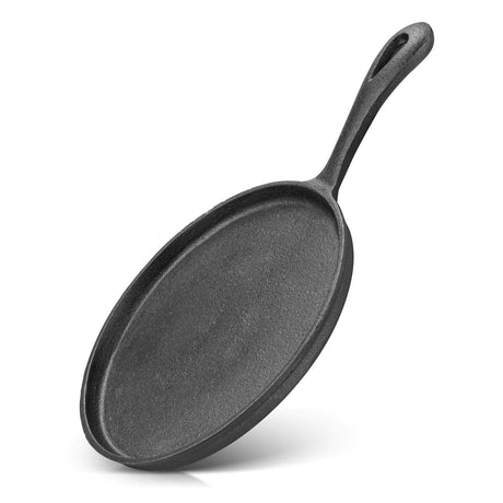Non-Stick Cast Iron Crepe Pan 20cm - Durable, Easy-Clean - Green Shop Online