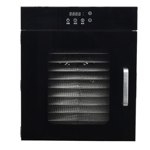 Dehydrator 12 Shelves Stainless Steel (Black) 60L