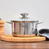 Mini Cooking pot 12 x 7.5cm 0.8 LTR - Pack of 10 - Green Shop Online