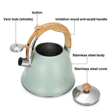 Whistling Tea Kettle Azura Series Stainless Steel - 3.0L - Green Shop Online