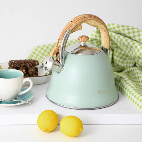 Whistling Tea Kettle Azura Series Stainless Steel - 3.0L - Green Shop Online