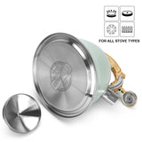 Whistling Tea Kettle Azura Series Stainless Steel - 3.0L - Green Shop Online