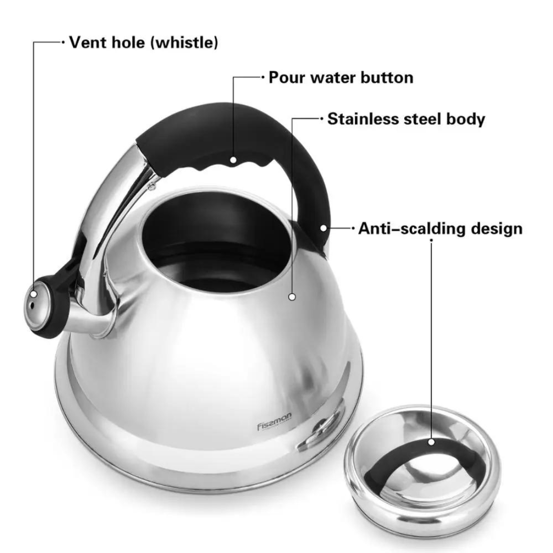 Whistling Tea Kettle Maggie Series Stainless Steel 2.6L - Green Shop Online