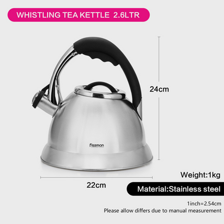 Whistling Tea Kettle Maggie Series Stainless Steel 2.6L - Green Shop Online