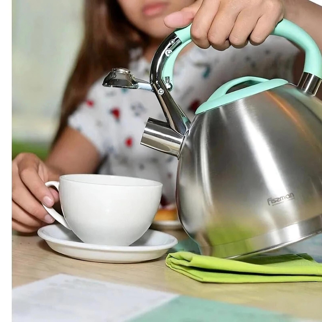 Whistling Tea Kettle Jessica Series Stainless Steel 3.0L - Green Shop Online