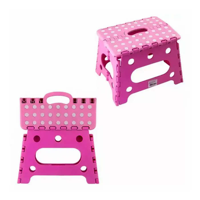 Foldable Chair Stool - 4 x Pink