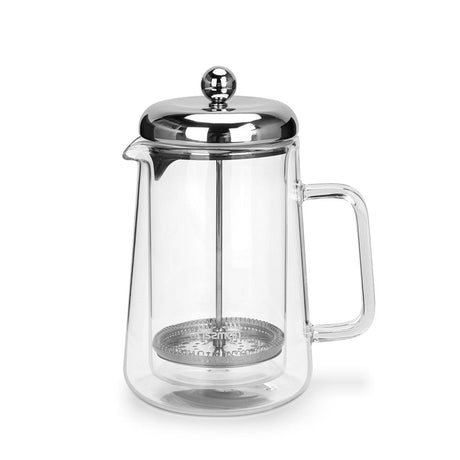 Double Wall French Press Coffee Maker 1000ml - Borosilicate Glass - Green Shop Online
