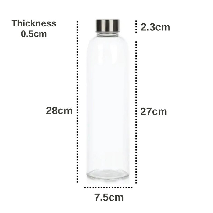 Premium Cafe Series Glass Bottle – 1000ml