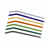 8mm Glass Straws - Bent