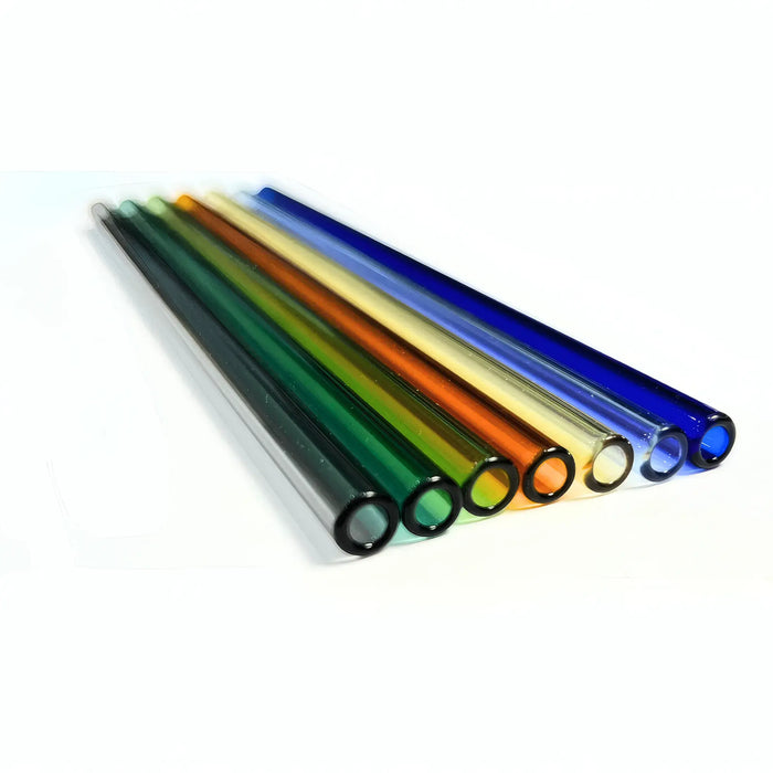 Glass 8mm Straws Straight - 50 Pack