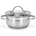 Stockpot 18 x 8.5 cm 2.1 LTR with Glass Lid Stainless Steel