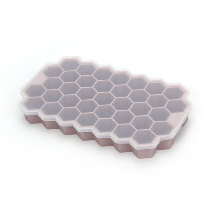 Reusable Silicone Ice Cubes Tray With Covers