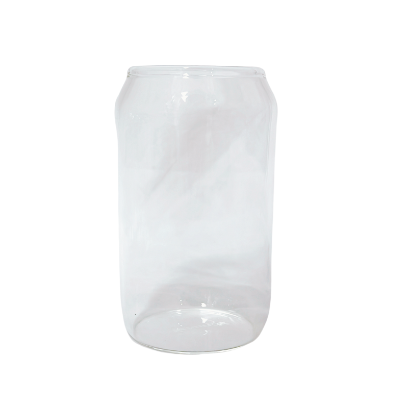 Premium Glass Can Tumbler 350ml - Set of 6 - Green Shop Online