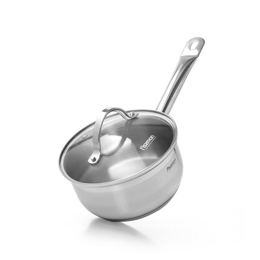 Saucepan LUMINOSA with Glass Lid 16 x 7.5 cm 1.5 LTR stainless steel