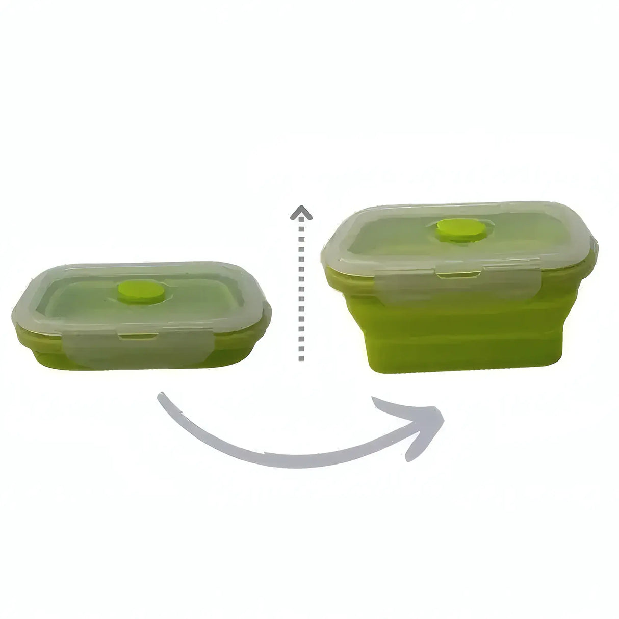 Pack & Stack Collapsible Food Containers – Small 350ml Rectangular