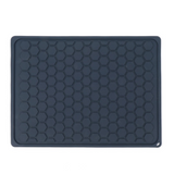 Silicone Dish Drainer Mat - Dark Grey - Hexagon 30x40cm - Green Shop Online