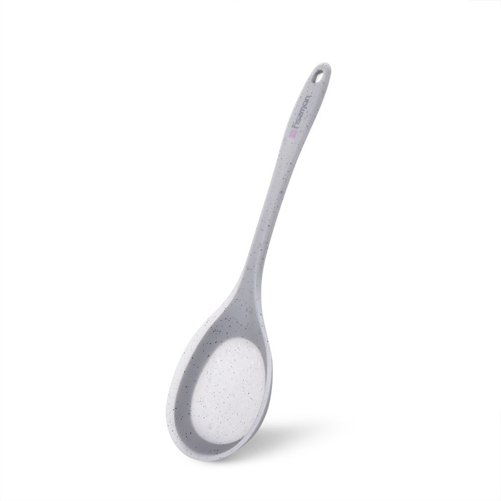 Silicone Slotted Spoon Grey - 34cm - Green Shop Online