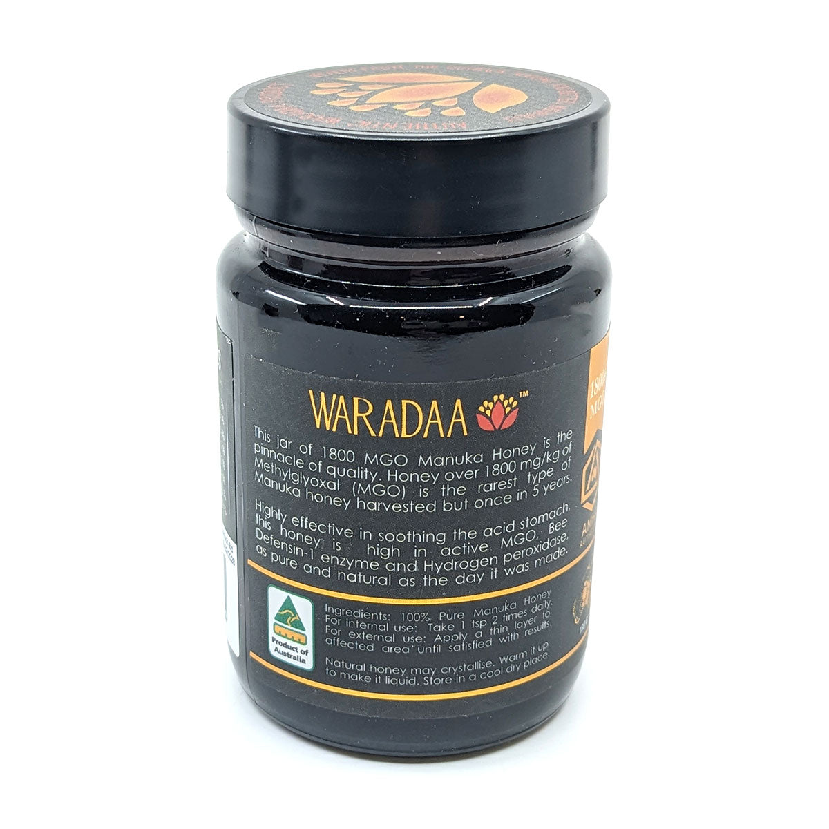 Waradaa Rare 33+ Australian Manuka Honey MGO 1800 160g - Green Shop Online