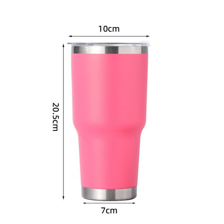 Double Wall Stainless Steel 880mL/30oz Tumbler with Lid - Green Shop Online