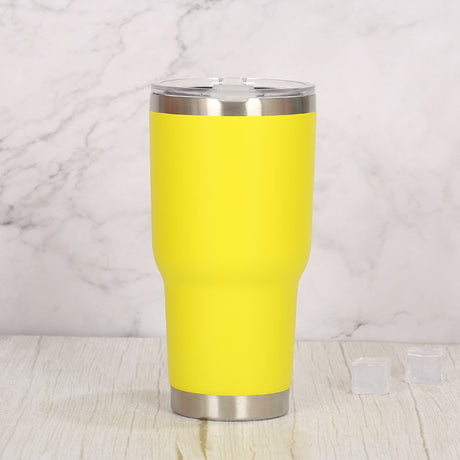 Double Wall Stainless Steel 880mL/30oz Tumbler with Lid - Green Shop Online