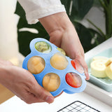 Silicone Baby Food Storage Container Ice Cube Maker - 7 Holes - Green Shop Online