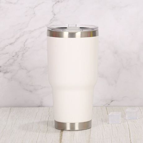 Double Wall Stainless Steel 880mL/30oz Tumbler with Lid - Green Shop Online