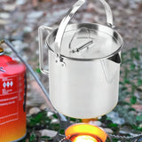 Stainless Steel Camping Kettle - 1.2L Capacity