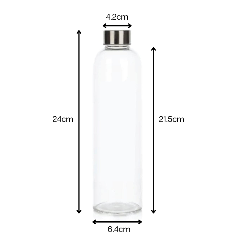 Premium Cafe Series Glass Bottle – 600ml - Green Shop Online