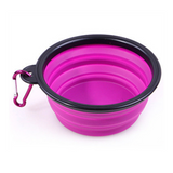 Pet Foldable & Portable Travel Bowl - 350ml - Green Shop Online
