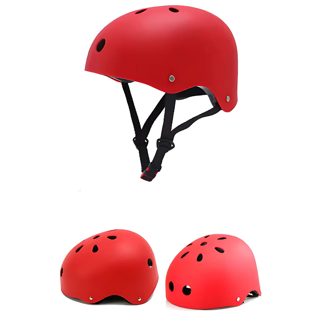 AHA Hard Shell Helmet – Red Lightweight and Secure for Outdoor Activit ...