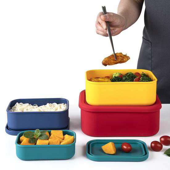 Pack & Stack Lunch Box Set of 4 - Green Shop Online