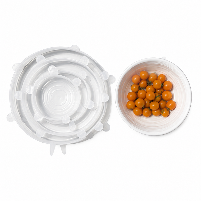 Reusable Silicone Bowl Covers - 6 x piece twin set total 12pc