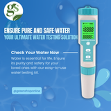 Ultimate 7-in-1 Digital Water Quality Meter with LCD Backlight - Green Shop Online