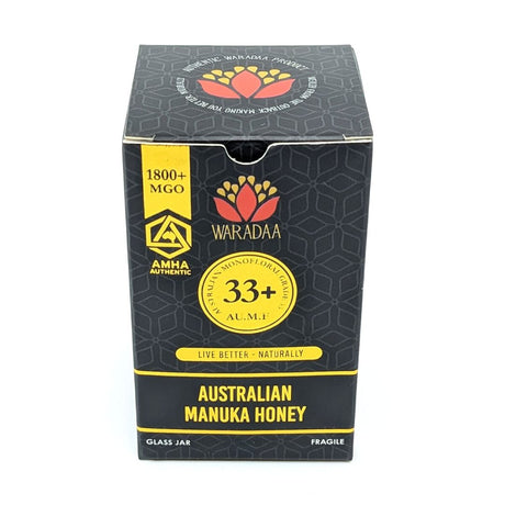 Waradaa Rare 33+ Australian Manuka Honey MGO 1800 160g - Green Shop Online