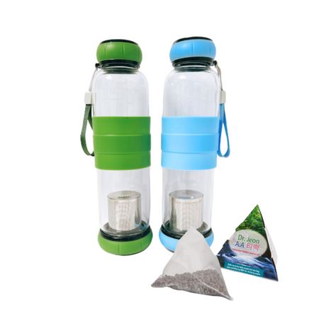 Premium Alkaline Water Bundle: Infuser Bottle & Alkaline Filter Pack - Green Shop Online