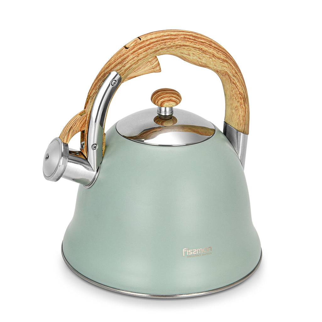 Whistling Tea Kettle Azura Series Stainless Steel - 3.0L - Green Shop Online