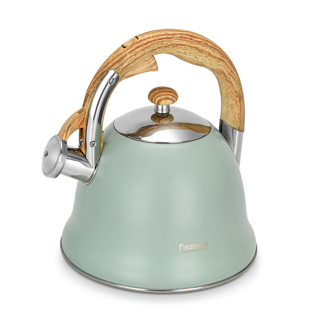 Whistling Tea Kettle Azura Series Stainless Steel - 3.0L - Green Shop Online